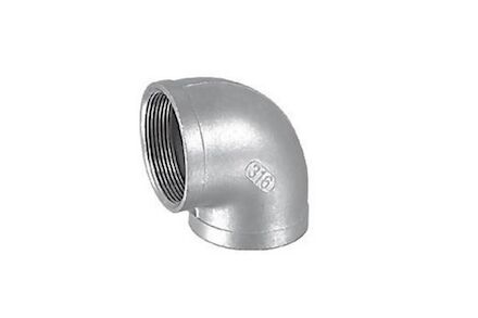 Malleable Stainless Steel 90° tube Elbow female BSP -female BSP - Type 90 product photo