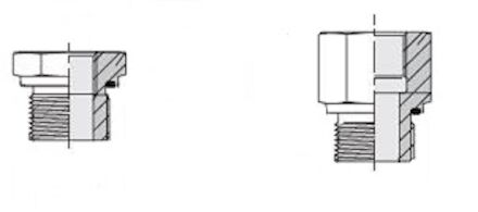 Hydrauliek adapter - Adapter recht male BSP/female BSP met elastomeer afdichting