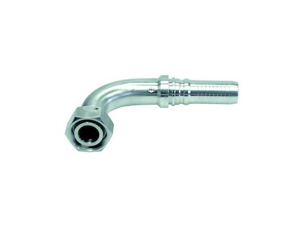 Hydraulic Hose Interlock Insert - Metric 90° Elbow with O-ring - Light series - Stainless-DKOL photo du produit