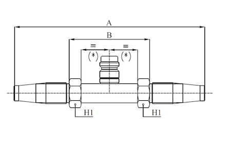 Straight Connection Fitting with High Pressure Valve