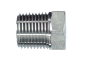 Stainless Hydraulic Adaptor - Straight male NPTF - female BSP photo du produit
