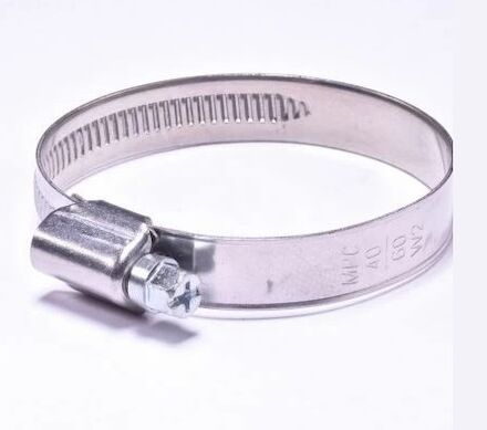 Worm Drive Clamp - Type: DD Stainless Steel Clamp + Steel Zinc Plated Bolt W2 photo du produit