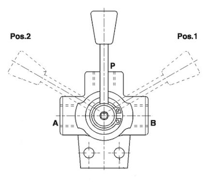 Stainless 3-Way diverter valve BSP photo du produit