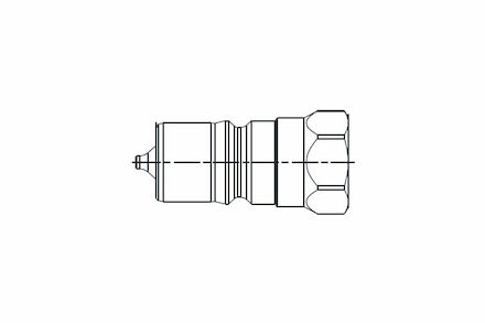 Hydraulic Quick Coupling - MQS-B - ISO B - Male part - NPTF Female - Stainless Steel photo du produit