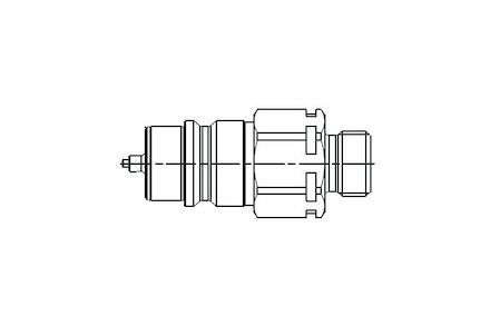 Hydraulic Quick Coupling - MQS-AP - ISO A Connects Under Pressure - Male part - Metric Male product photo