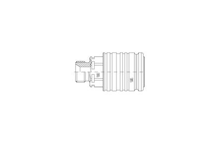 Hydraulic Quick Coupling - MQS-AF - ISO A Push-Pull - Female part - BSP Male product photo
