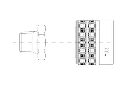Hydrauliek schroefsnelkoppeling Hogedruk voor cylinders - female - NPT product photo