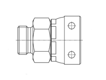 Hydraulic Adaptor - Straight male BSP flat face - female swivel Staple