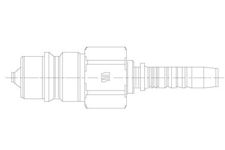 Hydraulic Quick Coupling - MQS-A DHI - ISO A - Male part - Multifit