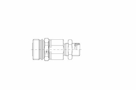 Hydraulic Quick Coupling - MQS-VS - Agricultural Valve - Male part - Metric Bulkhead