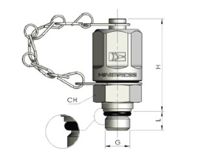 Test coupling SMK20 UNF photo du produit