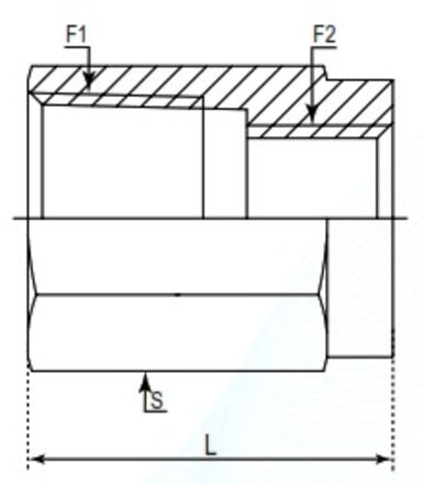 Adaptor BSPP Fixed Female - NPTF Fixed Female