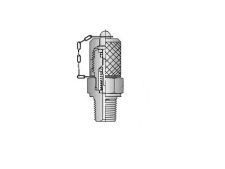 Stainless TEST POINT PRESSURE GAUGE CONNECTORS NPT male - Male M16 x 2 photo du produit