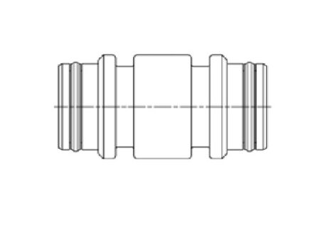 Hydraulic Adaptor - Straight male - male Staple lock photo du produit