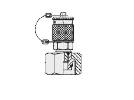 Test Point Pressure Gauge Connector - DKO - with pipe connector - heavy series