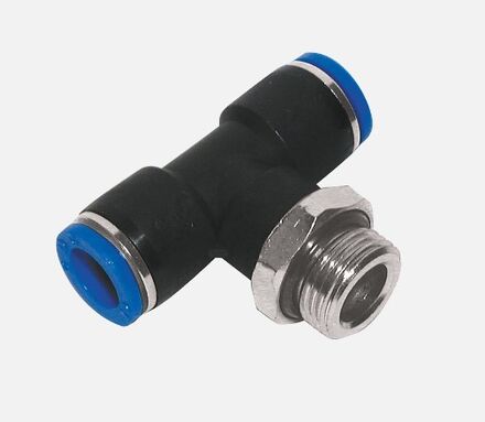 Pneumatic Stud Branch Tee Connector for Metric tube to BSPP photo du produit