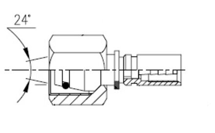 Insert straight for Diagnostic hose DN2 - Metric DKOL incl. Ferrule photo du produit