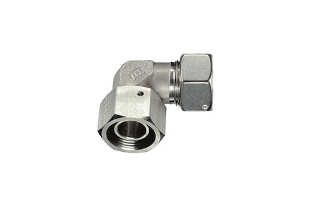 Stainless Cutting Ring Tube Coupling 24° - DIN 2353 - Adjustable Stud Elbows - Standard - With Taper and O-ring Viton - Heavy type product photo