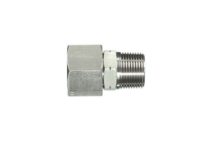 Stainless Tube Coupling 24° - Straight male NPT - female 24°Metric product photo