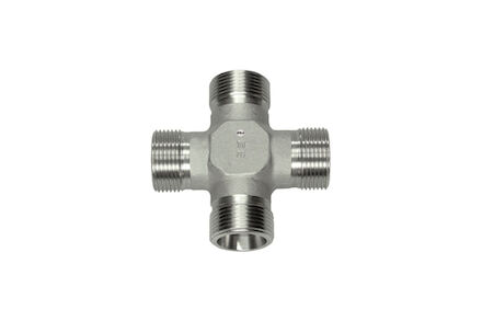 Stainless Equal Cross Coupling -24 degrees DIN Heavy type product photo