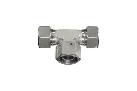 Stainless Cutting Ring Tube Coupling 24° - Adjustable Stud Branch Elbows - With Taper and O-ring - Viton - Light type product photo