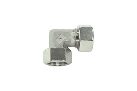 Stainless Cutting Ring Tube Coupling 24° - Swivel Elbows - Pre-Assembled - Light type product photo