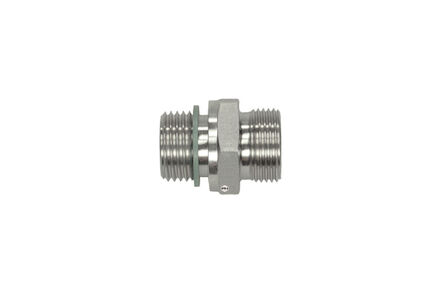 Stainless Tube Coupling 24° - Straight male 24°Metric - male Metric product photo