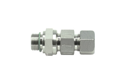Stainless Tube Couplings Straight - 24 degrees DIN Light type - BSP - with Nut