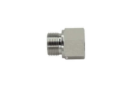 Stainless Hydraulic Adaptor - Straight Adaptor 60°-Cone male BSP -female BSP form B product photo