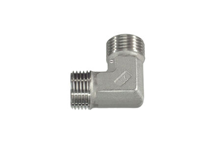 Stainless Adaptor 90° Elbow BSP Male 60° Cone product photo