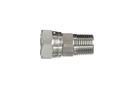 Stainless Hydraulic Adaptor - Straight male BSPT - female BSP product photo