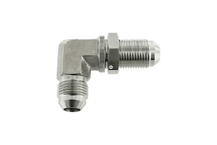 Stainless Hydraulic Adaptor - 90° Elbow male JIC - male JIC product photo
