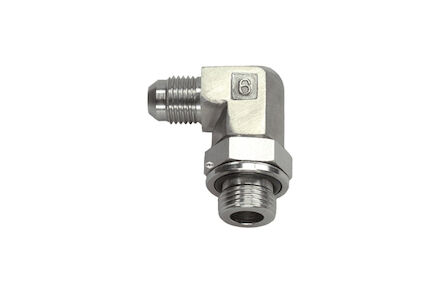 Stainless Adaptor 90° adjustable Stud elbow UNF Male product photo