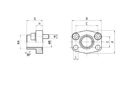 SAE Butt Weld Flange - 3000PSI - with O-ring photo du produit
