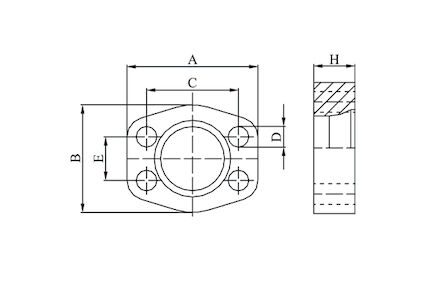 SAE splitheel flens clamp XTRAFLANGE ISO 6162-2 / SAE J518 code 62 - 6000 psi product photo