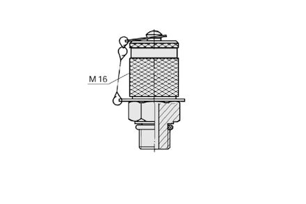 Měřicí přípojka - M16x2 / SAE UNF - těsnění typu F. product photo