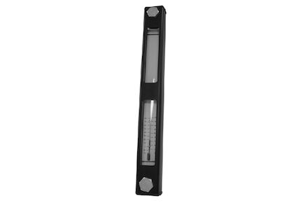 Vloeistof-niveaumeter - 254mm - NBR afdichting - banjobout metrisch M12 - met thermometer