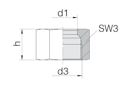 Snijringverbinding 24° - DIN 2353 - BV-10 moer voor kegel - serie Zwaar product photo