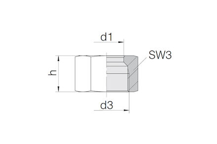 Snijringverbinding 24° - DIN 2353 - BV-10 moer voor kegel - serie Zwaar