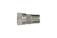 Stainless Adaptors Straight Male NPTF to Female BSP 60° cone product photo